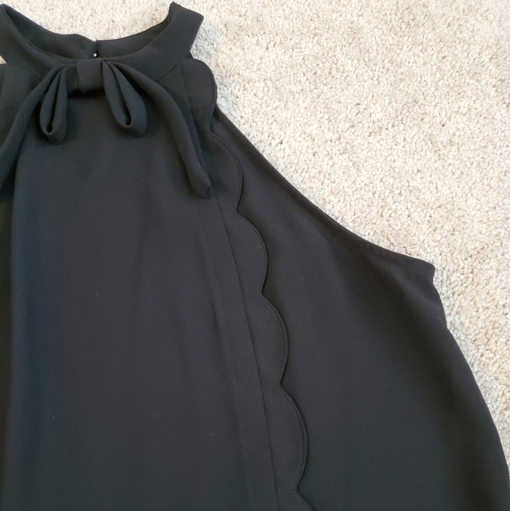 Victoria Beckham for Target Black Scalloped Halter